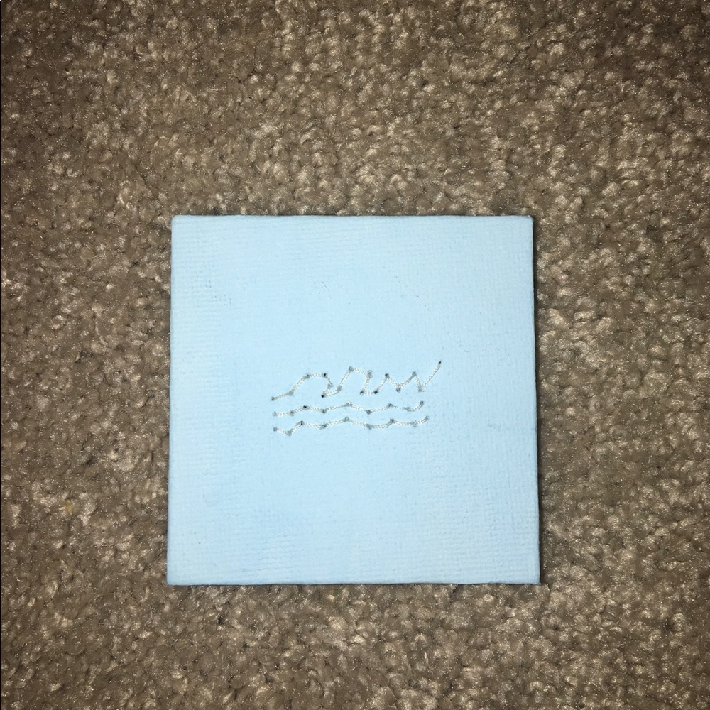 A blue wave canvas